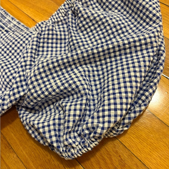 Old Navy Blue and White Gingham Mini Dress - Picture 5 of 6